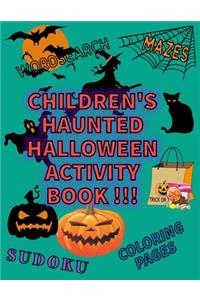 Children's Haunted Halloween Activity Book