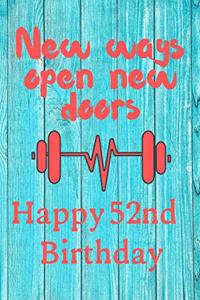 New Ways Open New Doors Happy 52nd Birthday