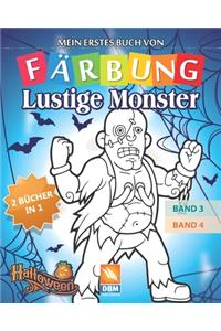 Lustige Monster - 2 bücher in 1 - (Band 3 + Band 4)