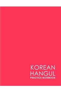 Korean Hangul Practice Notebook