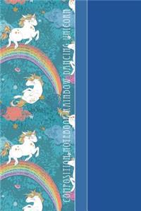 Composition Notebook Rainbow Dancing Unicorn: Cool Rainbow Unicorn Pattern 6 X 9 College Ruled Paper Notebook, Appreciation, Quote Journal or Diary Unique Inspirational Gift for Friend or Teacher, Beginning or End of School Year, Retirement, Birthd