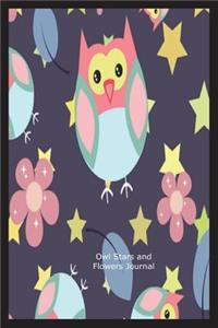 Owl Start and Flowers Journal