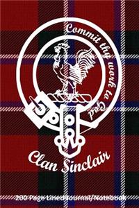 Clan Sinclair 200 Page Lined Journal/Notebook