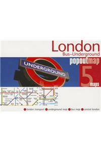 London Bus and Underground PopOut Map