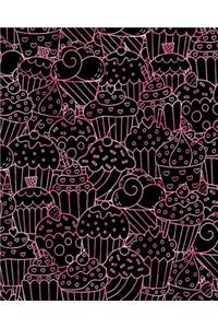 Journal Notebook Cupcakes Pattern 3