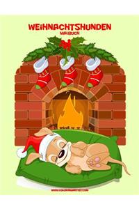 Malbuch mit Weihnachtshunden 1