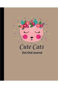 Cute Cats Dot Grid Journal