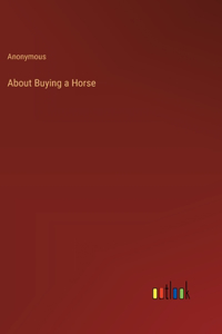 About Buying a Horse