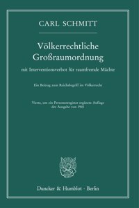 Volkerrechtliche Grossraumordnung