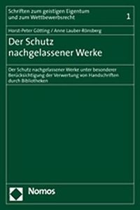 Der Schutz Nachgelassener Werke