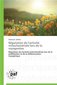 Régulation de l'Activité Mitochondriale Lors de la Myogenèse