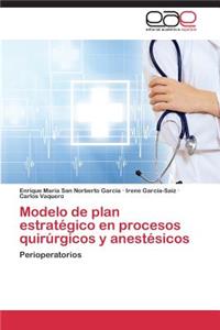 Modelo de Plan Estrategico En Procesos Quirurgicos y Anestesicos