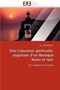 Dire l''émotion Spirituelle