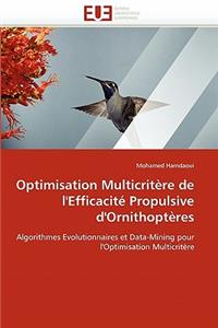 Optimisation Multicritère de l''efficacité Propulsive d''ornithoptères