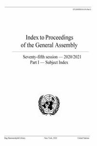 Index to Proceedings of the General Assembly 2020/2021