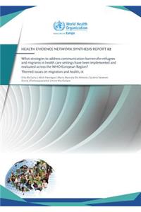 What Strategies to Address Communication Barriers for Refugees and Migrants in Health Care Settings Have Been Implemented and Evaluated Across the