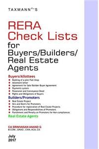RERA Check Lists for Buyers /Builders/Real Estate Agents