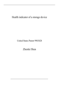 Health indicator of a storage device