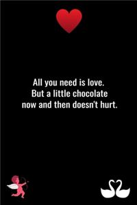 All you need is love. But a little chocolate now and then doesn't hurt.