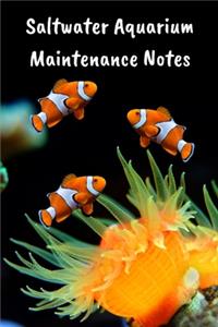 Saltwater Aquarium Maintenance Notes