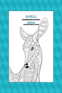 Coloring Books for Adults Large Print and Easy Pattern - Animals - Gazella