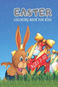 Easter Coloring Book For Kids Ages 3-10