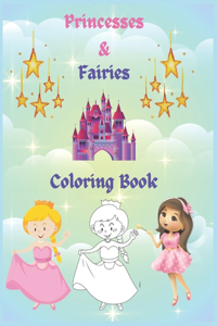 Princesses & Fairies Coloring Book