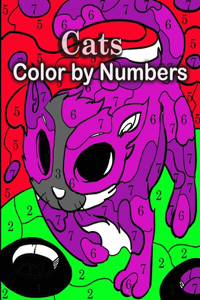 Cats color by numbers