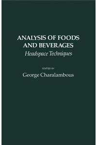 Analysis of Foods and Beverages