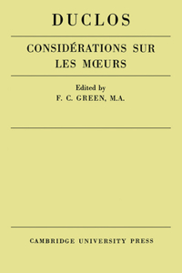 Considérations sur les Murs de ce Siecle