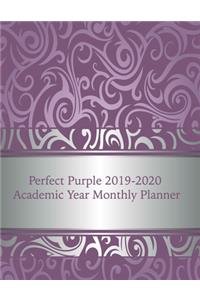 Perfect Purple 2019-2020 Academic Year Monthly Planner