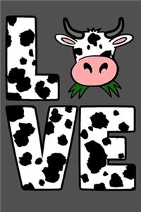 Cow Love: Agriculture Ranch Farmer Journal or Notebook