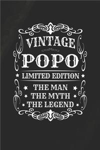 Vintage Popo Limited Edition The Man Myth The Legend
