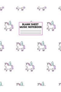 Blank Sheet Music Notebook