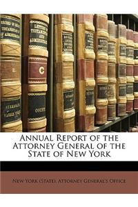 Annual Report of the Attorney General of the State of New York