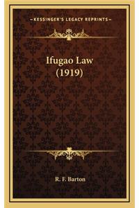 Ifugao Law (1919)