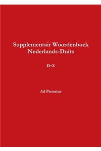 Supplementair Woordenboek Nederlands-Duits, N-Z