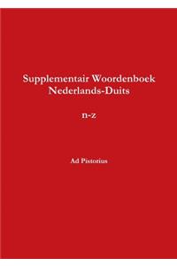 Supplementair Woordenboek Nederlands-Duits, n-z