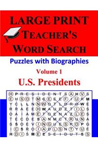 LARGE PRINT - Teacher's Word Search, Volume 1