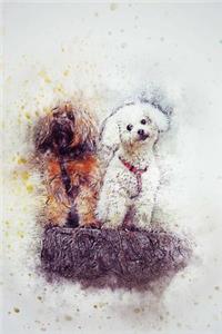 A Charming Illustration of Puppy Dog Friends Art Journal