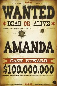 Amanda Wanted Dead Or Alive Cash Reward $100,000,000
