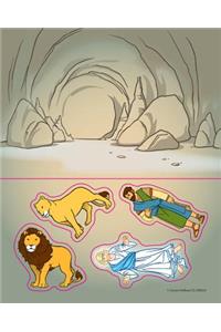 Daniel in the Lion's Den, Bible Story Builders Sticker Sheets