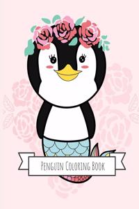 Penguins Coloring Book