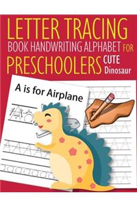 Letter Tracing Book Handwriting Alphabet for Preschoolers Cute Dinosaur