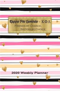 Kappa Phi Lambda - Friends By Chance, Sisters By Choice 2020 Weekly Planner