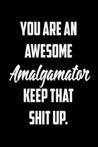 You Are An Awesome Amalgamator Keep That Shit Up