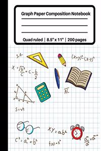 Graph Paper Composition Notebook Quad ruled - 8.5