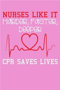 Nurses Like It Harder, Faster, Deeper CPR Saves Lives