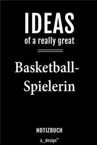 Notizbuch für Basketball-Spieler / Basketball-Spielerin: Originelle Geschenk-Idee [120 Seiten liniertes blanko Papier]