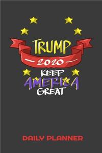 Trump 2020 Keep America Great Daily Planner: This handy sized daily planner just right for you to stay organized. Makes a great gift.